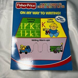 Vintage 1997 Fisher Price Little People On My Way To Writing Workbook New